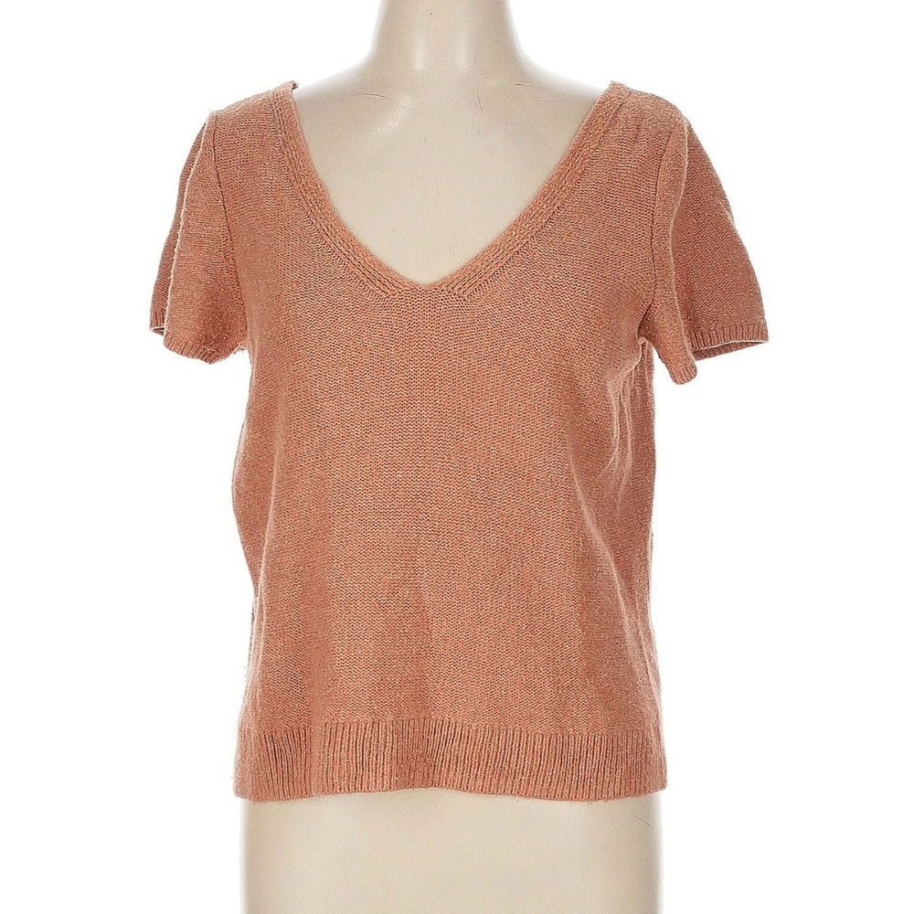 Madewell V-Neck Short Sleeve Sweater